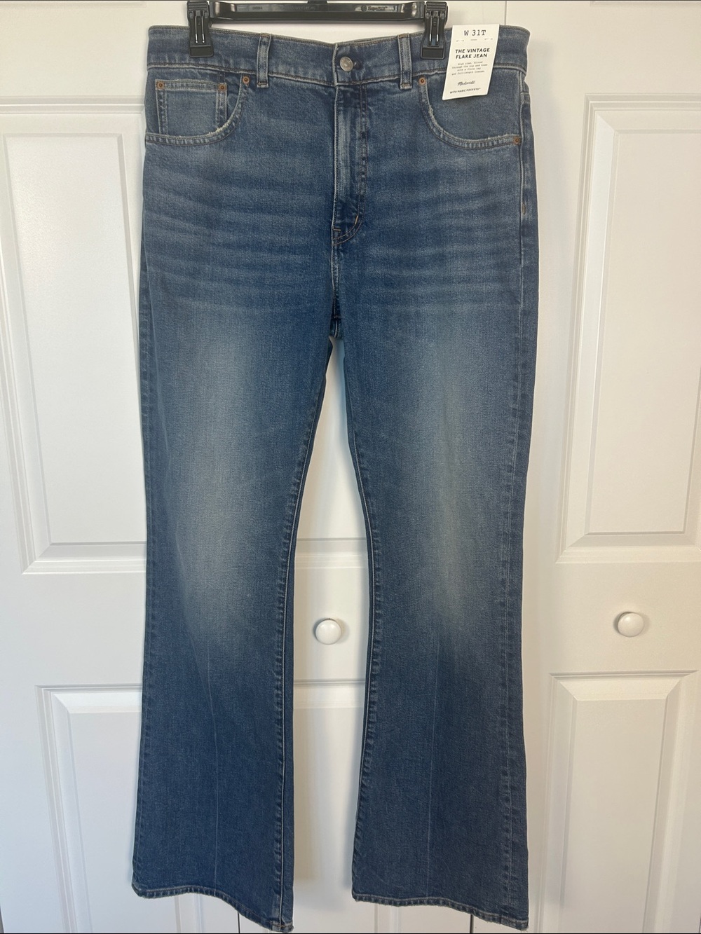 Madewell Vintage Flare Jean - Blue Denim Size 31 Tall